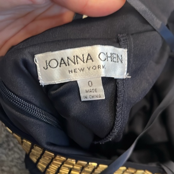 Joanna Chen cutout navy gown - Picture 6 of 8